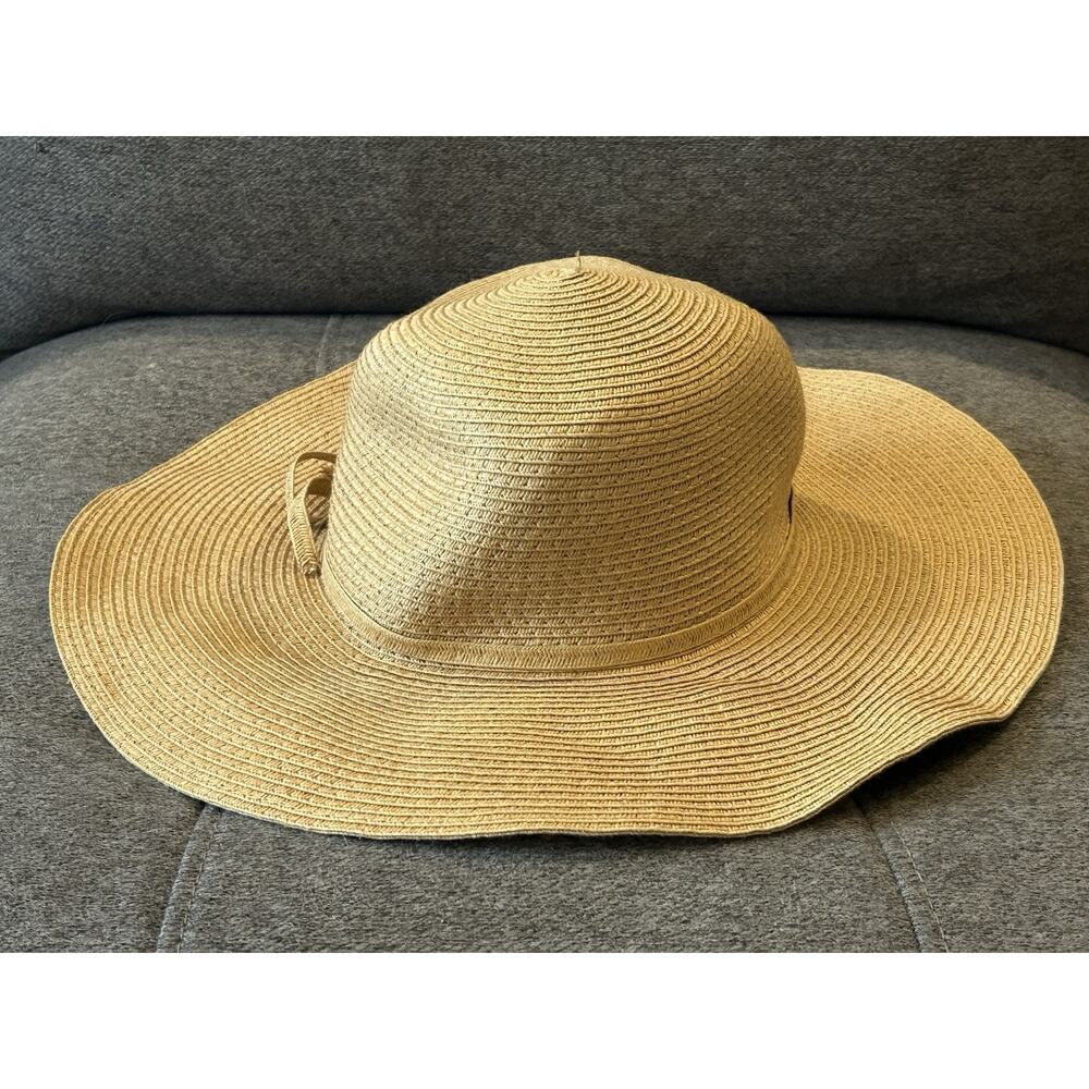 Straw Hat with Bow 21.5" Circumference - Picture 4 of 6
